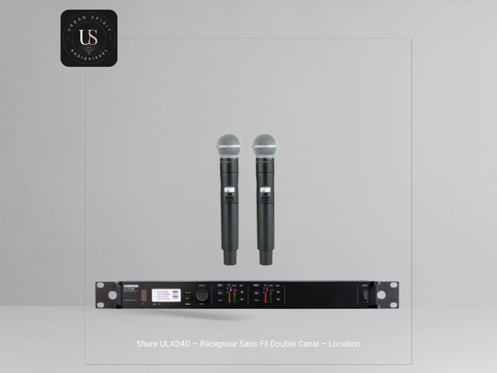 location récepteur Shure ULXD4D double canal Dante