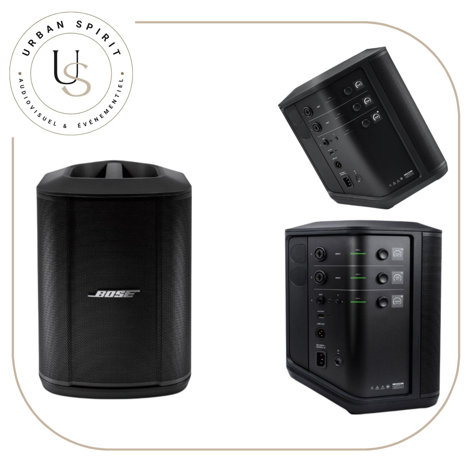 Location Bose S1 Pro, enceinte portable sur batterie pour événements professionnels