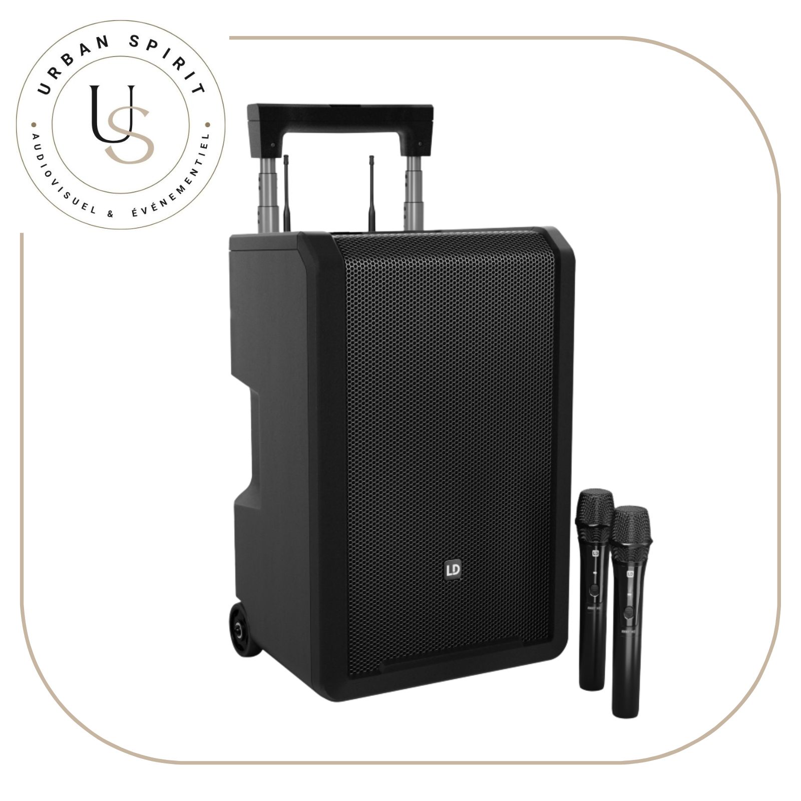 Location LD Systems ANNY 10 HHD B6, enceinte autonome avec batterie et micros sans fil