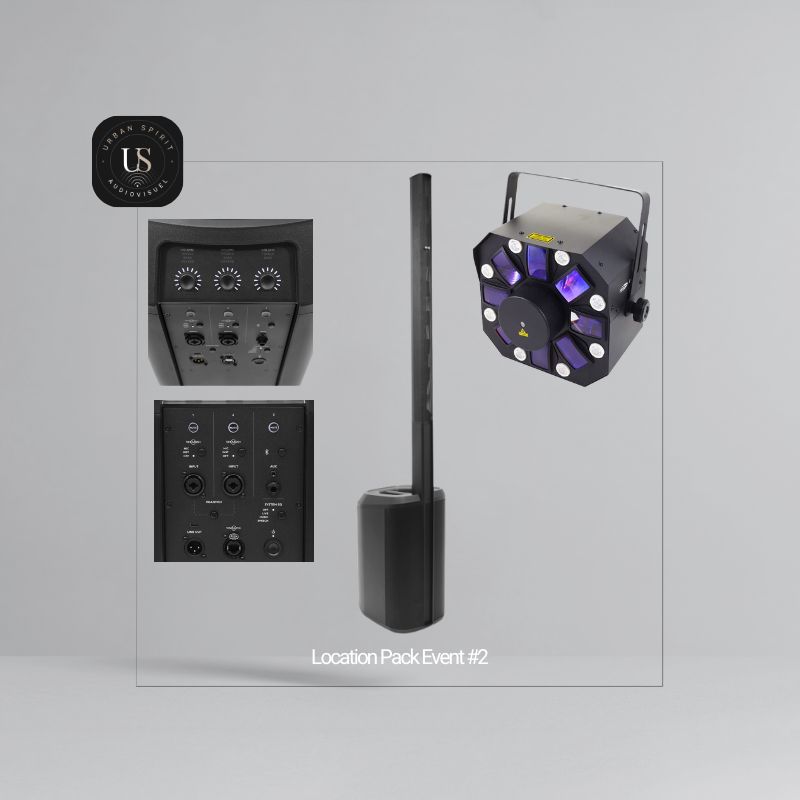 Pack Event #2 – Système Bose L1 Model II, caisson B2, ToneMatch et lumière Dominator – Urban Spirit Audiovisuel