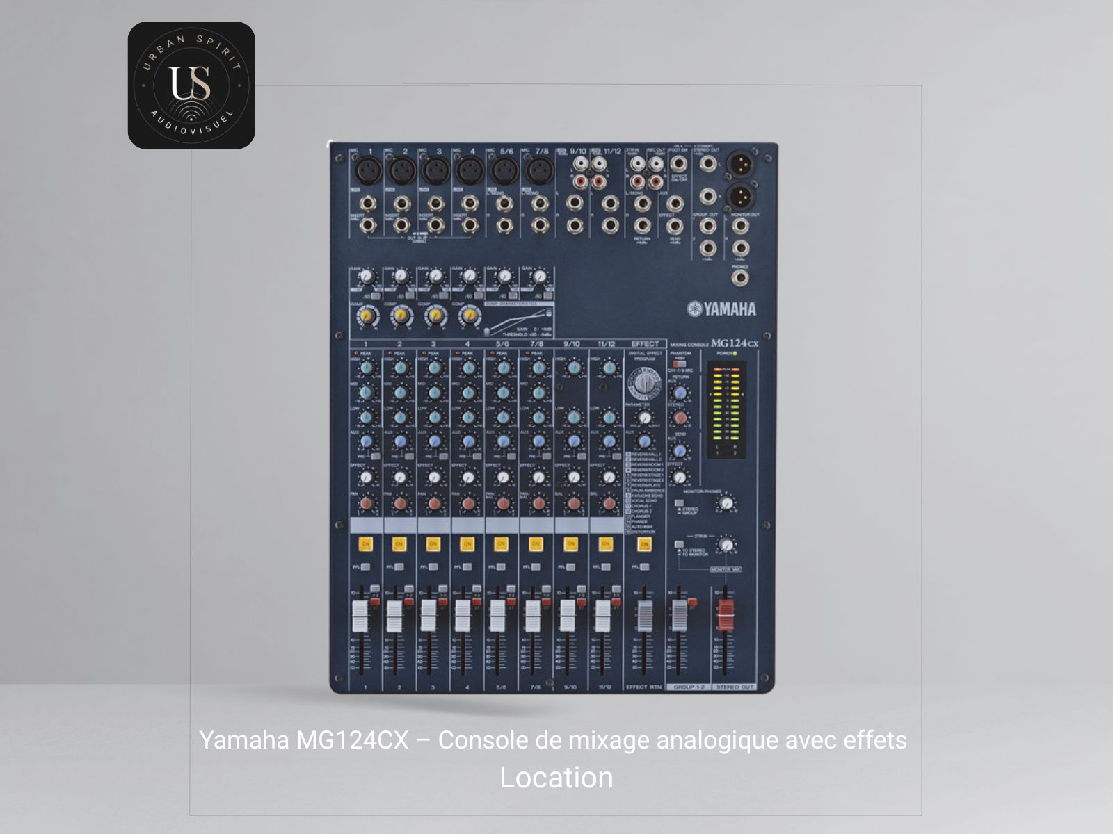 Location Yamaha MG124CX console de mixage analogique