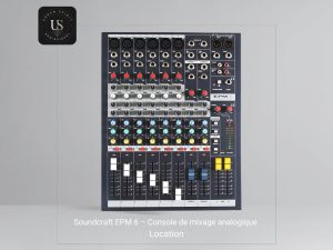 Location Soundcraft EPM 6 console de mixage