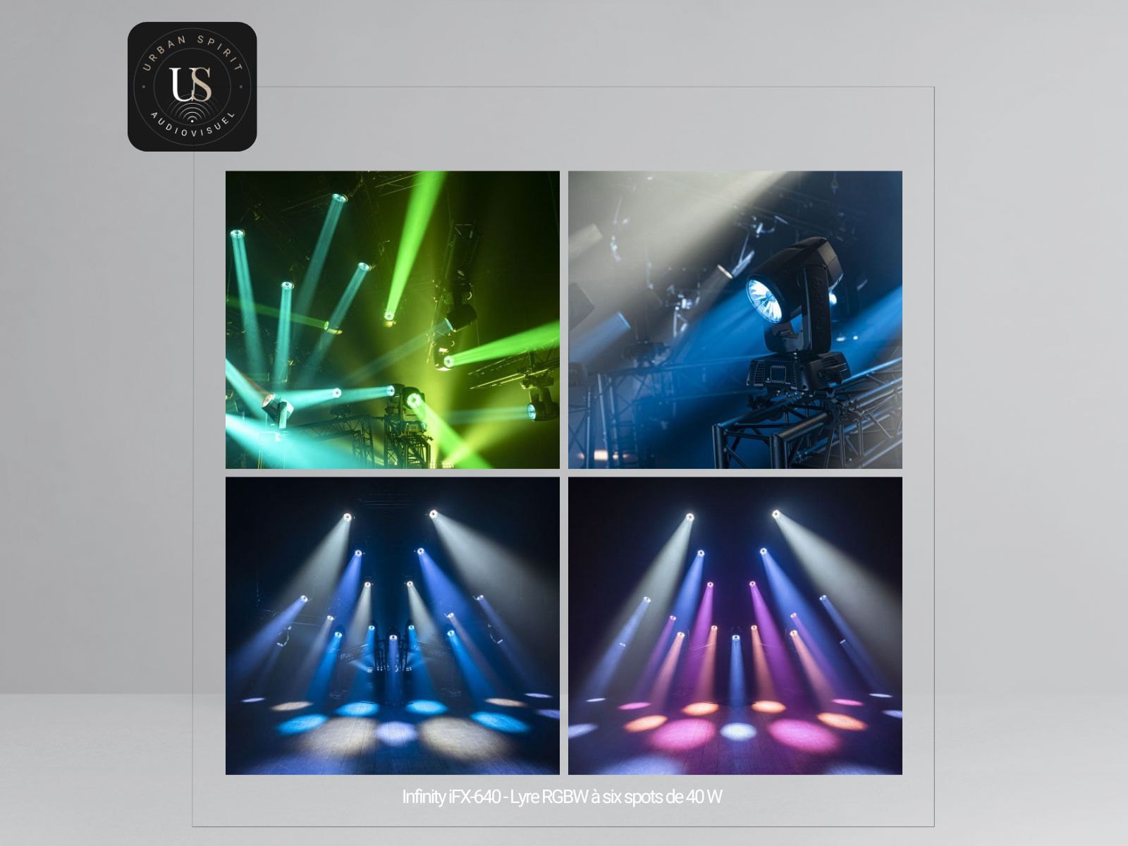 Infinity iFX-640 – Lyre LED RGBW 6×40W – Location – Image 3