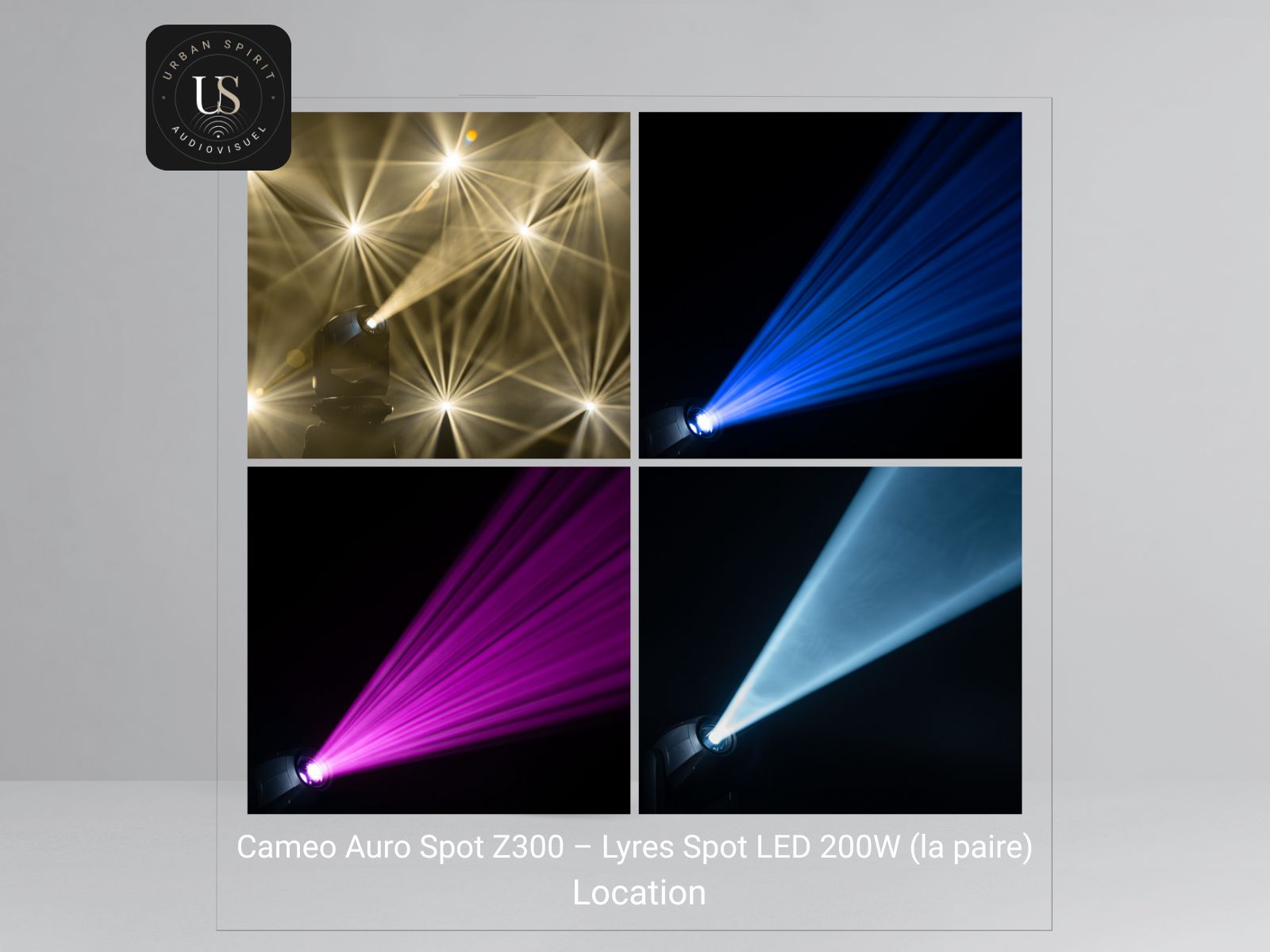 Cameo Auro Spot Z300 – Lyres Spot LED 200W (la paire) – Location – Image 3