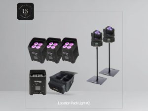 Pack Light #2 – 4 Box Kolor et 2 lyres Optim 333 – Urban Spirit Audiovisuel