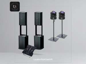 Pack Event #3 – 2 Bose F1 Model 812 + caissons + lyres Optim 333 + table XONE 23 – Urban Spirit Audiovisuel