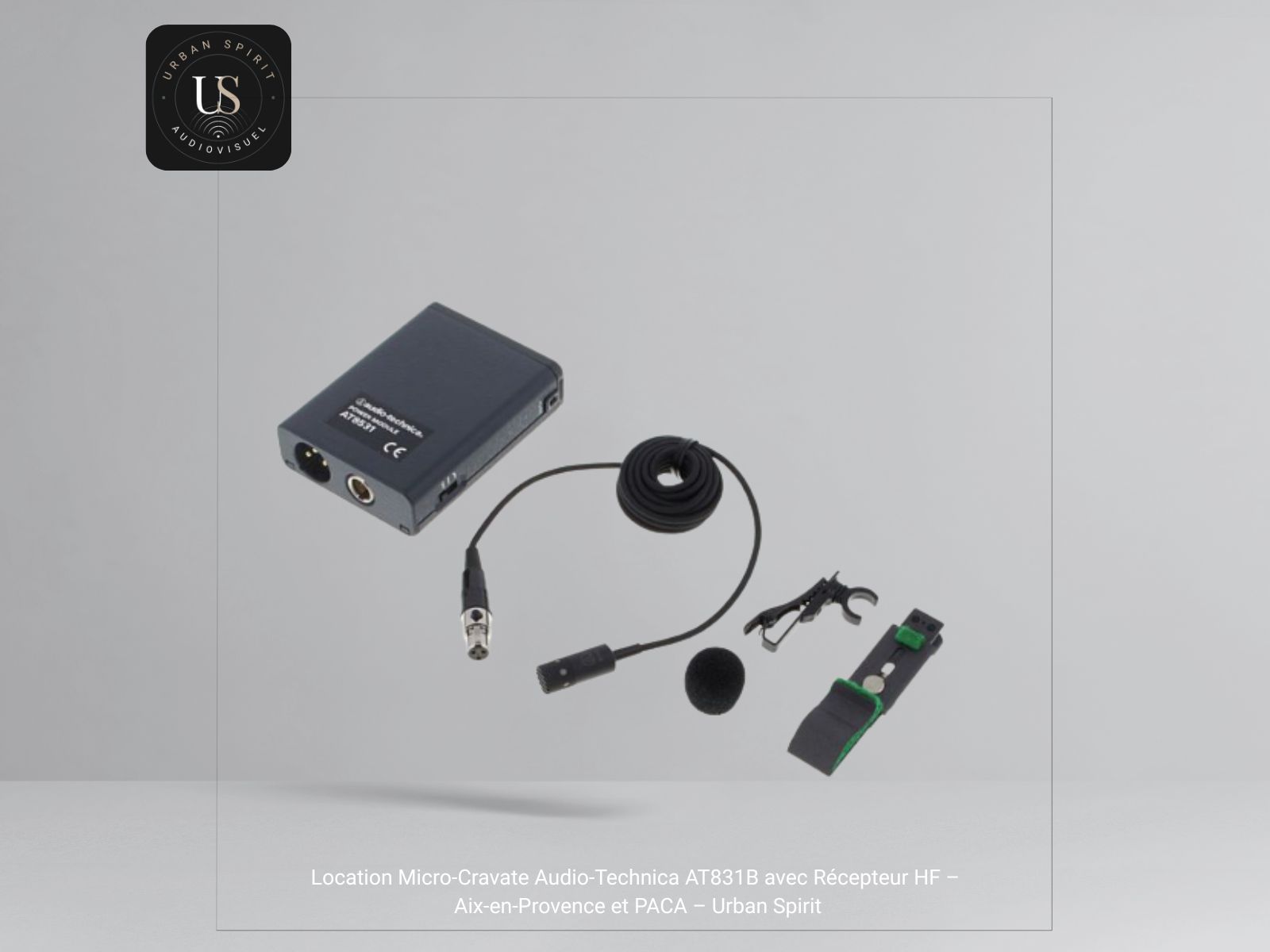 Audio-Technica AT831B – Micro-Cravate avec Récepteur HF – Location – Image 2
