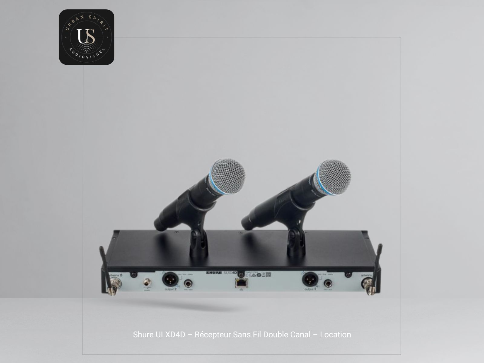 location récepteur Shure ULXD4D double canal Dante