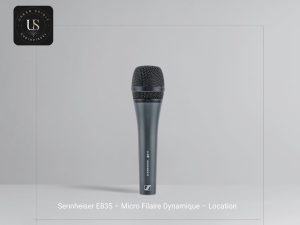 Location microphone dynamique Sennheiser E835 pour chant et conférence