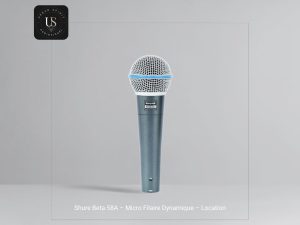 Location micro Shure Beta 58A supercardioïde – micro voix professionnel