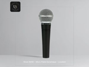 Micro Shure SM58 – micro dynamique cardioïde pour la voix