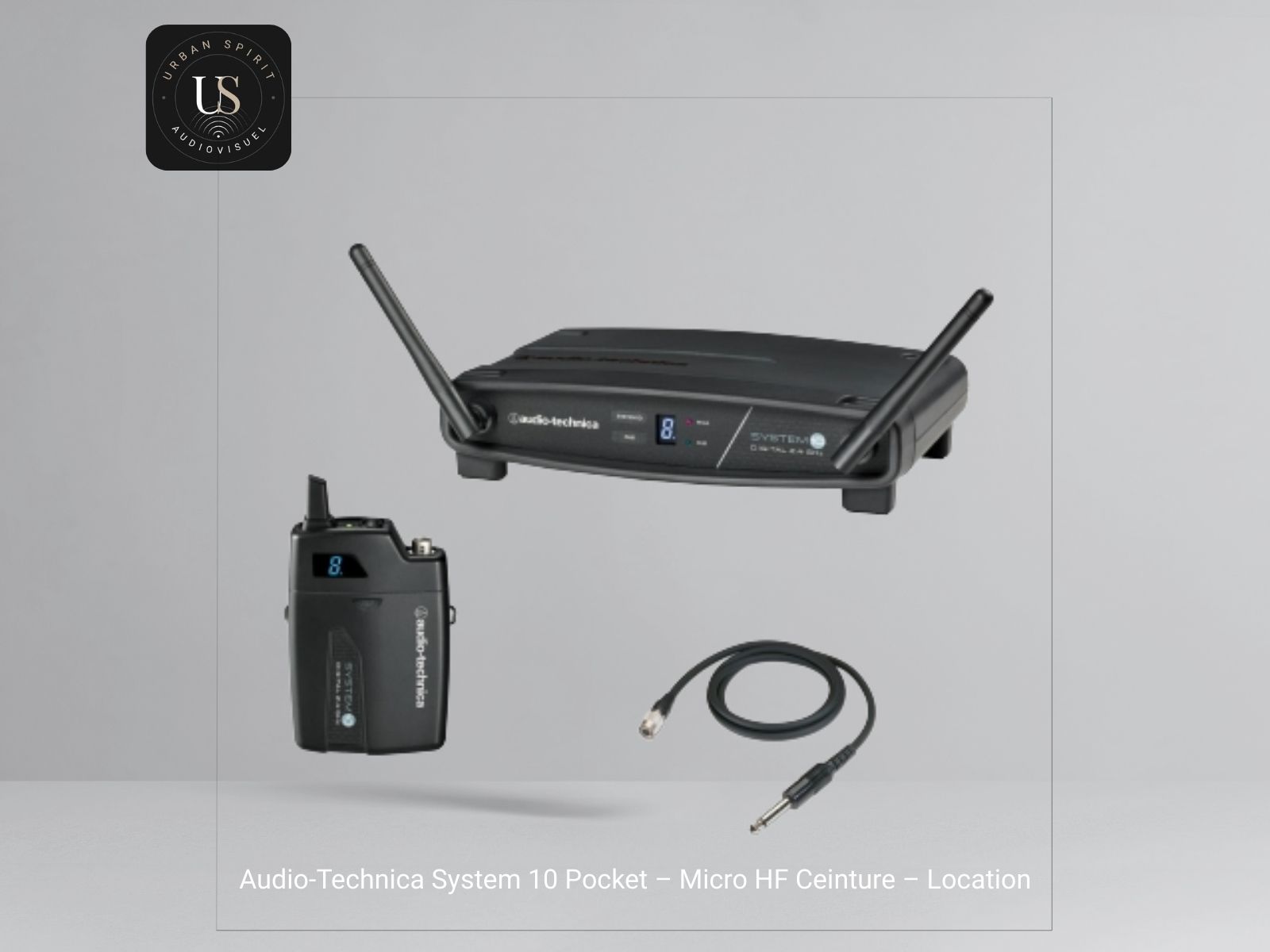 Système sans fil Audio-Technica System 10 Pocket micro HF – émetteur et récepteur numériques pour événements professionnels