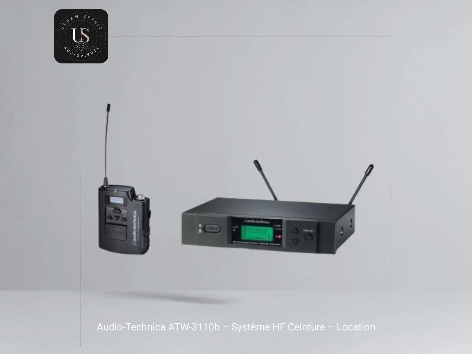 Système sans fil Audio-Technica ATW-3110B micro HF – récepteur et émetteur pour concerts et conférences