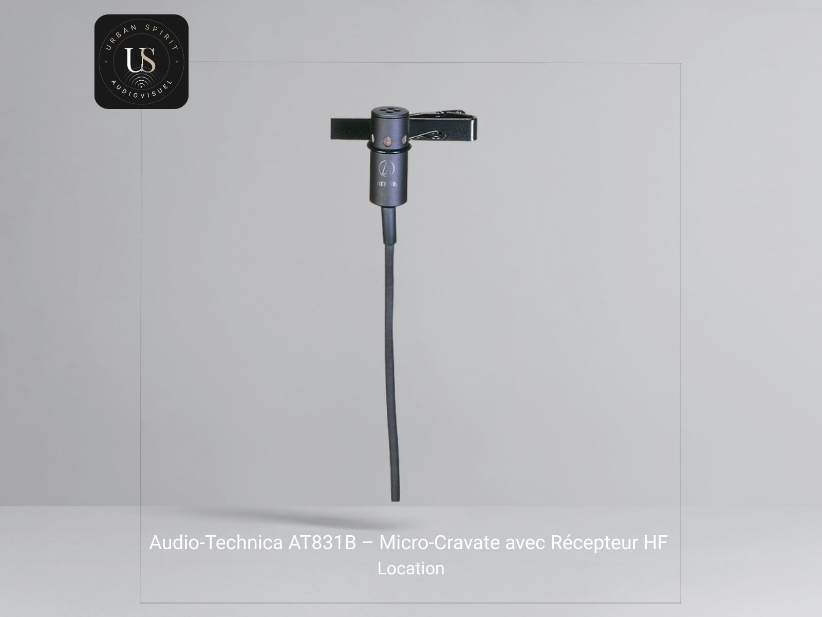 location micro cravate sans fil AT831b cardioïde pour conférences et interviews