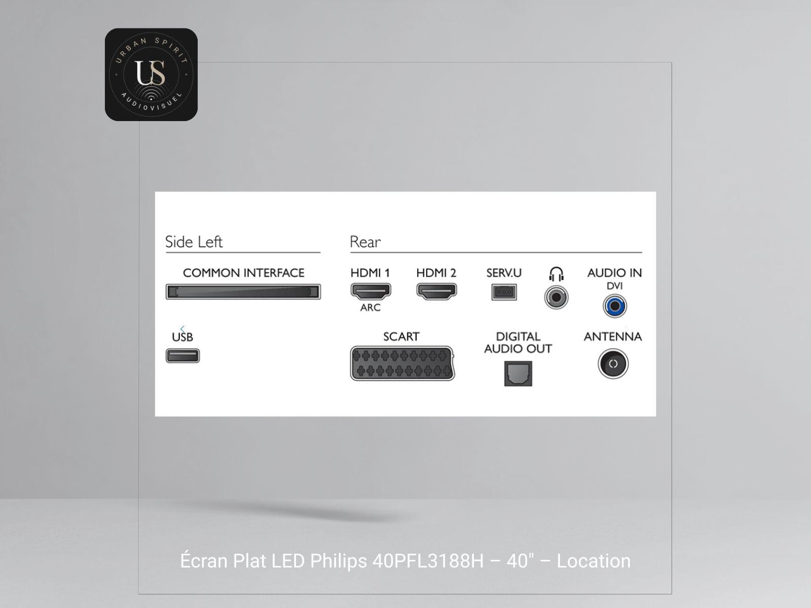 Écran LED PHILIPS 40PFL3188H - Location – Image 2