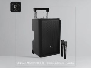 location enceinte sono portable 10 pouces batterie micro HF