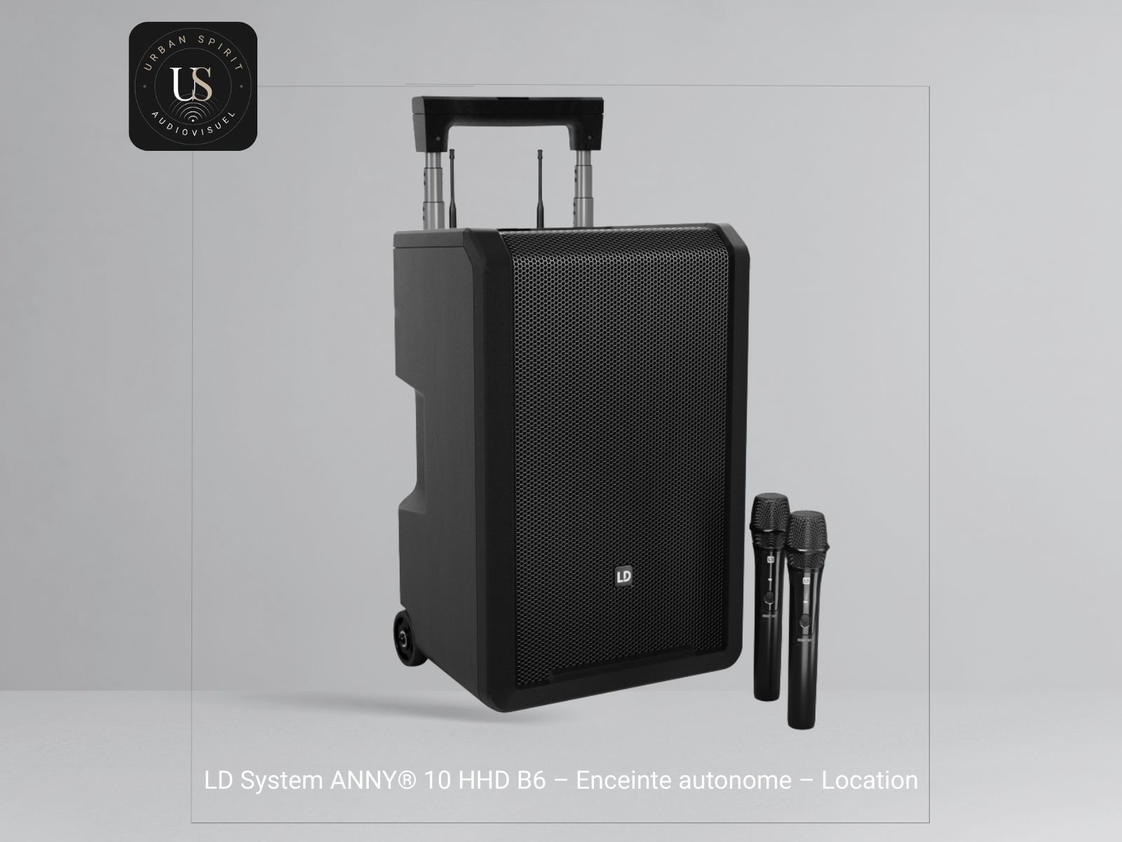 location enceinte sono portable 10 pouces batterie micro HF