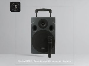 Location enceinte amplifiée autonome CHESLEY BAM 8 sur batterie