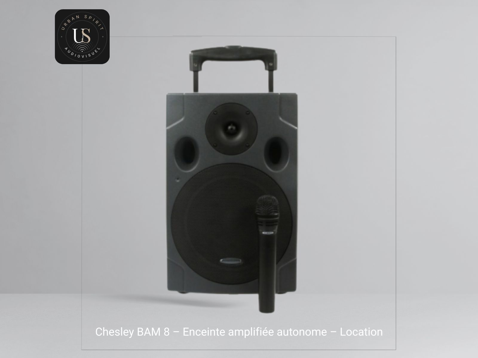Location enceinte amplifiée autonome CHESLEY BAM 8 sur batterie