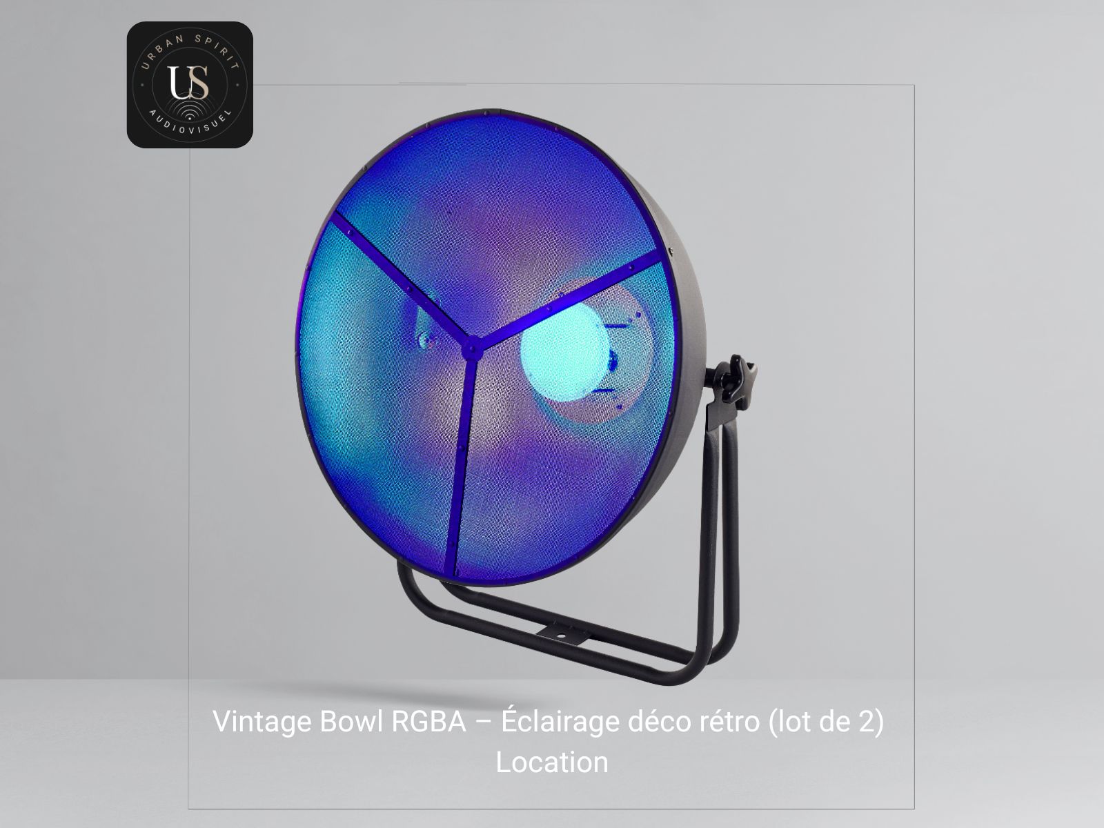 Location Vintage Bowl RGBA éclairage déco rétro