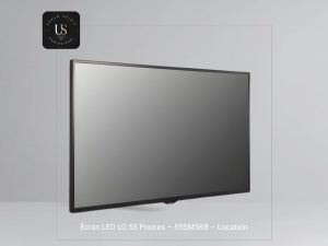 Location écran LED 55 pouces sur pied pour événement