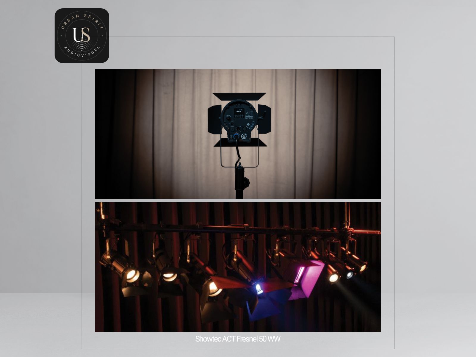 Showtec ACT Fresnel 50 WW – Projecteur LED 50W Blanc Chaud – Location – Image 2