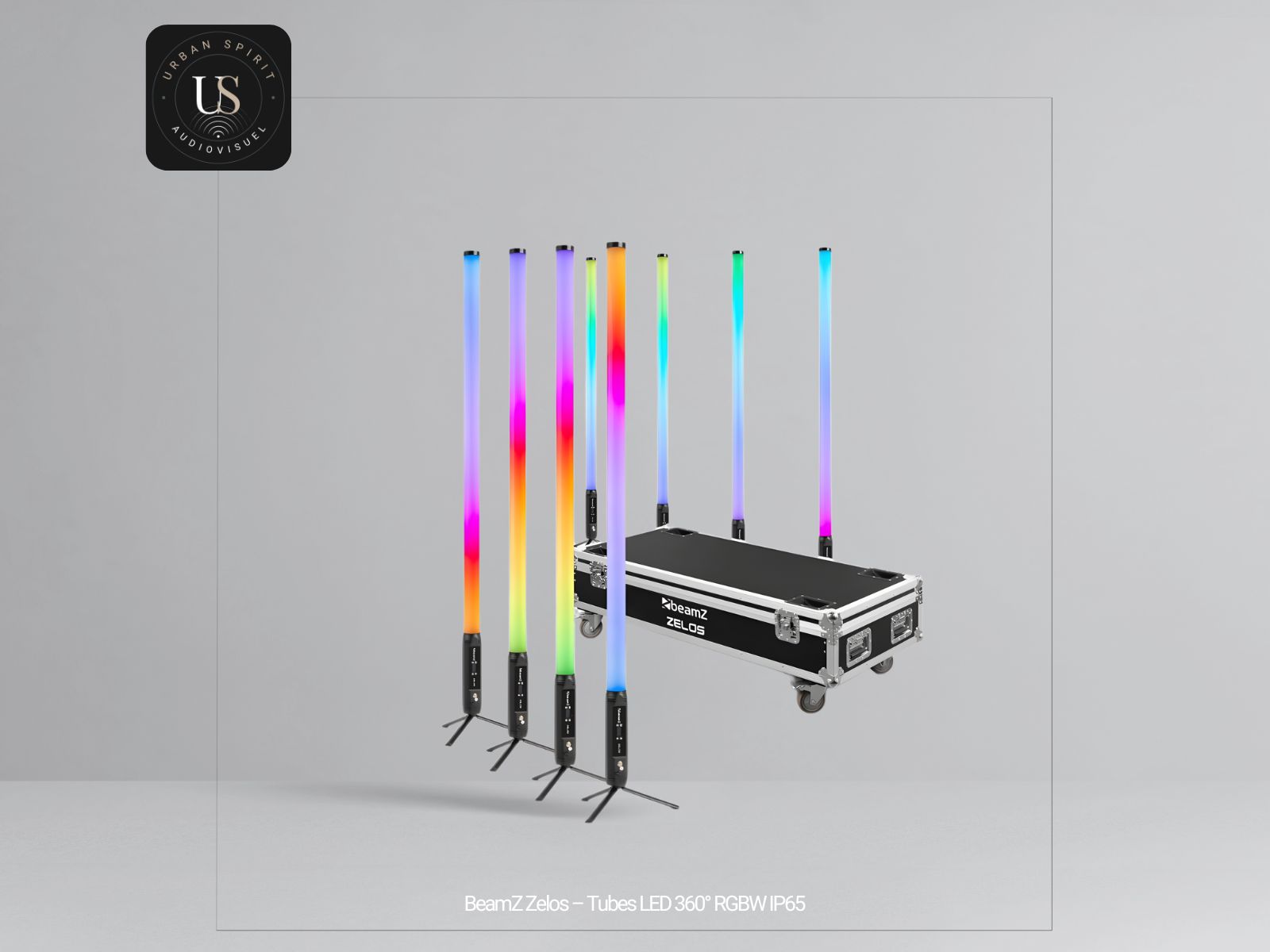 Tubes LED BeamZ Zelos 360° RGBW IP65 – Location Urban Spirit