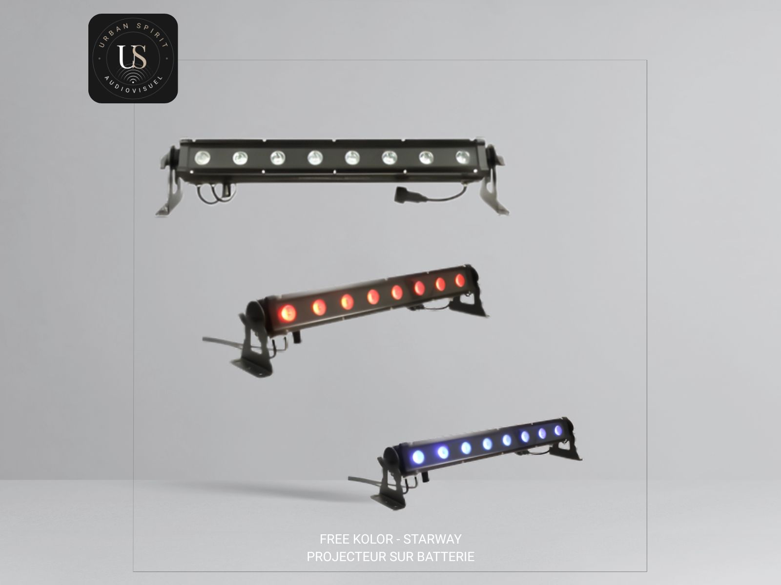 Free Kolor Starway – Projecteur LED sur batterie pour éclairage mural et décoratif