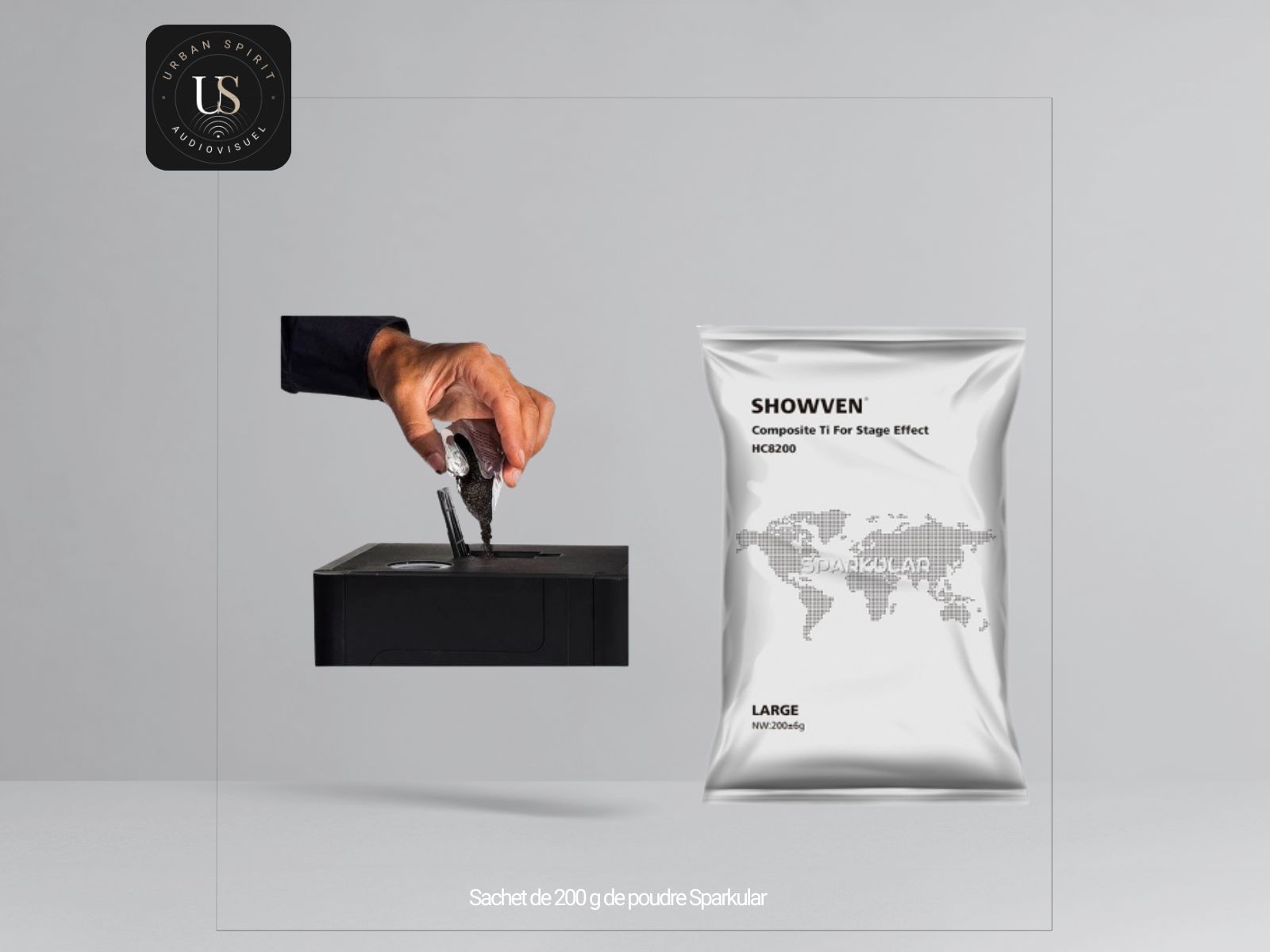 Poudre Sparkular 200g pour machines étincelles froides