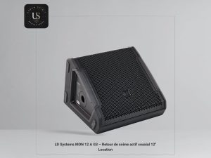 Location retour de scène LD Systems MON 12 A G3 pour événement corporate à Aix-en-Provence – enceinte retour coaxiale professionnelle
