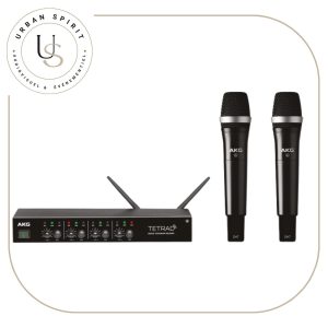 AKG DMS Tetrad pack micro conférence récepteur rack et 2 micros main DHT – location Urban Spirit Audiovisuel