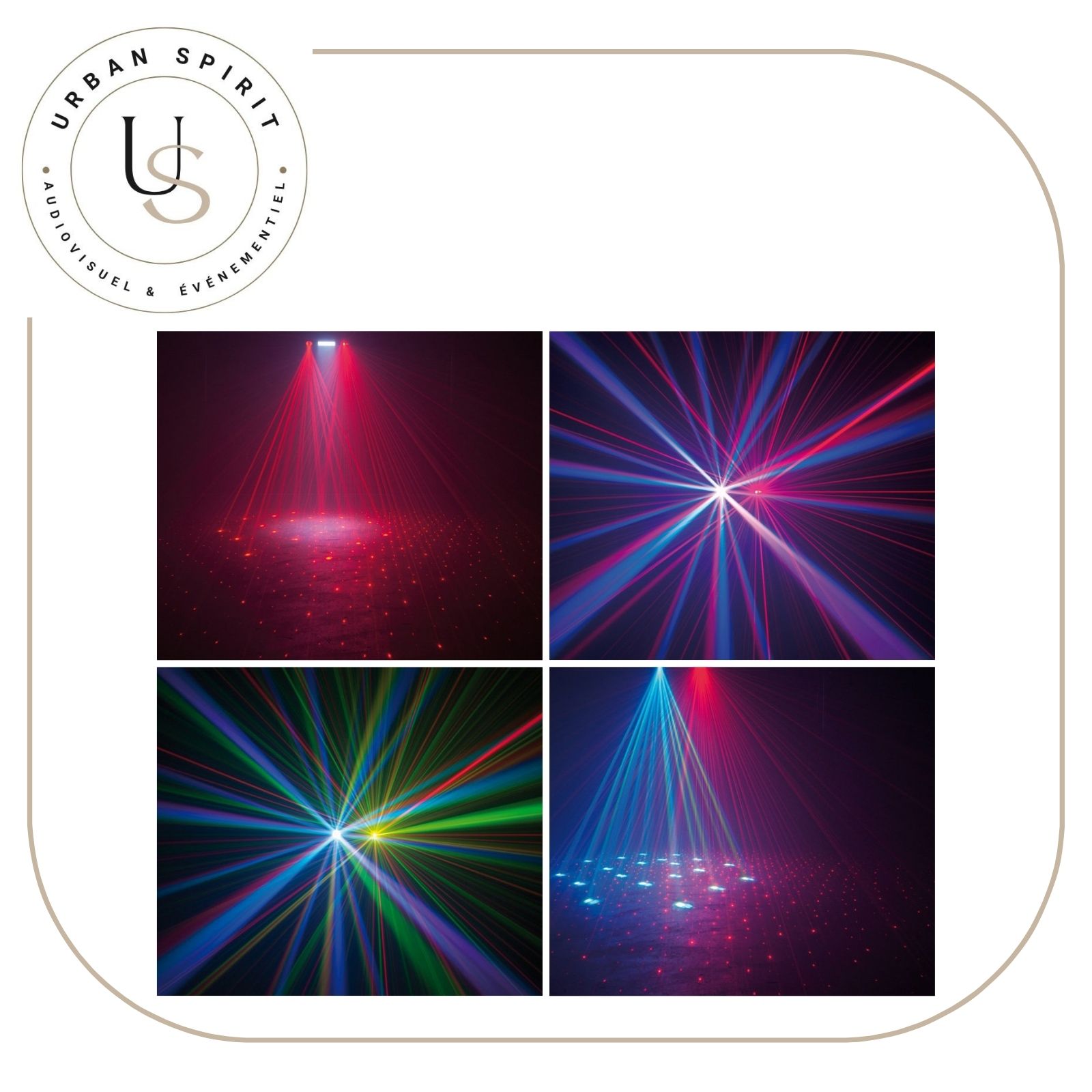 American DJ Fusion FX Bar 5 effets laser multifaisceaux en situation – location Urban Spirit