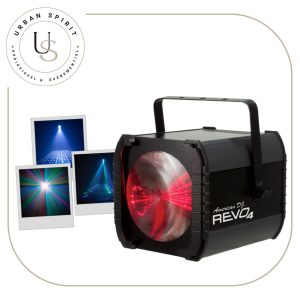 American DJ REVO IV effet LED quadrabeam faisceaux multicolores – location Urban Spirit Audiovisuel
