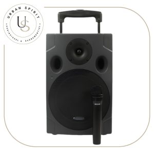 Chesley BAM 8 enceinte amplifiée autonome avec micro HF sur roulettes – location Urban Spirit Audiovisuel