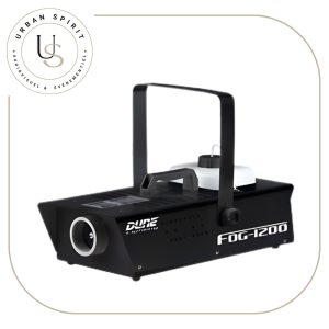 DUNE FOG-1200 machine à fumée 1000W débit puissant vue 3/4 – location Urban Spirit Audiovisuel