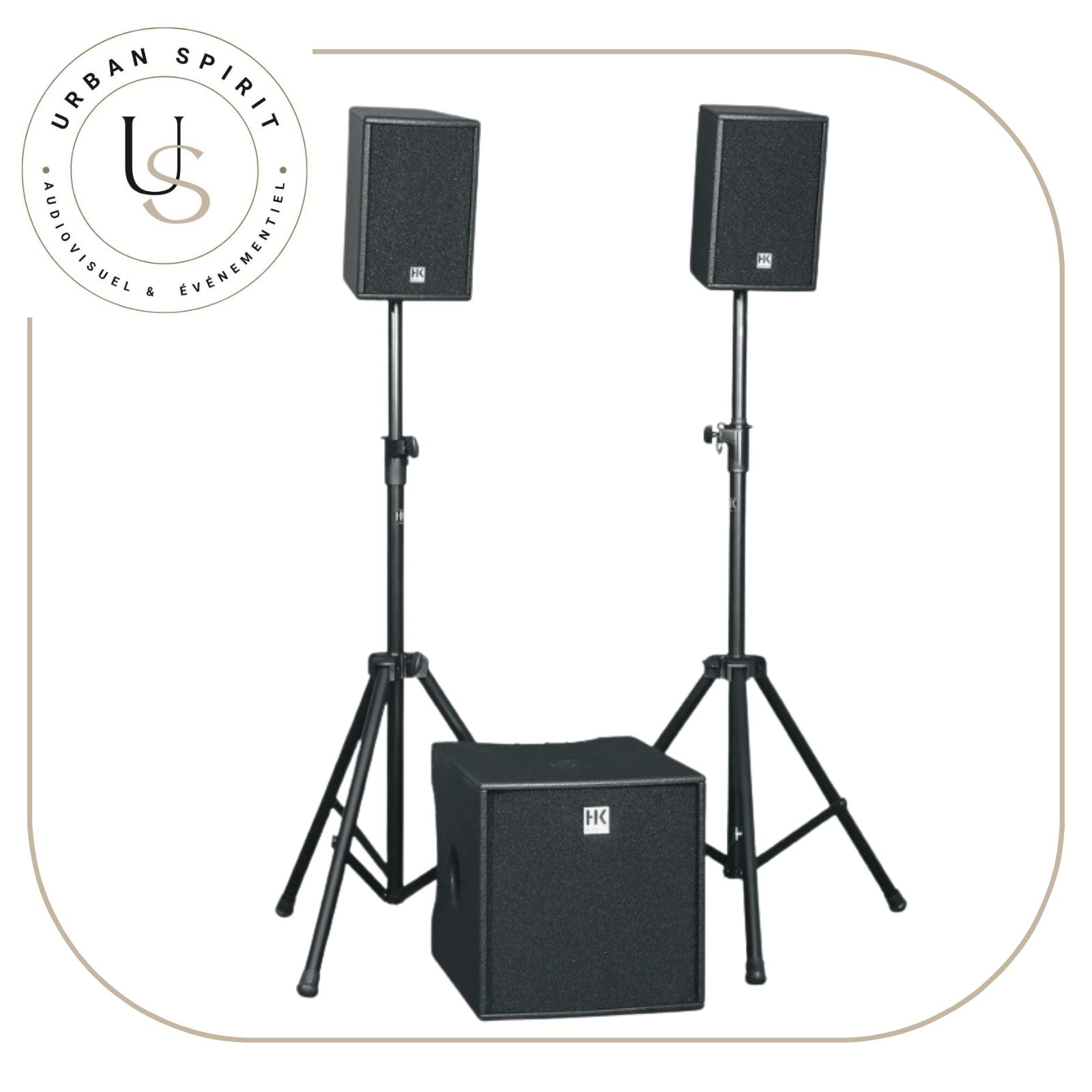 HK Audio Lucas Impact système amplifié 1200W – location sonorisation Urban Spirit Audiovisuel