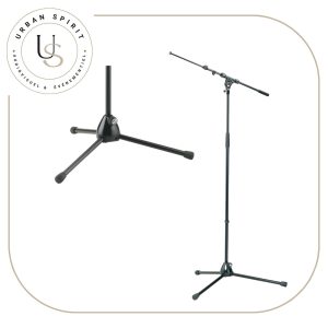 K&M pied de micro trépied avec perche boom télescopique – location Urban Spirit Audiovisuel