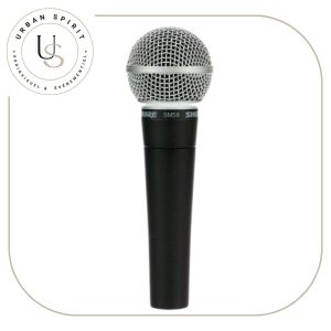 Shure SM58 micro filaire dynamique chant vue produit – location Urban Spirit Audiovisuel