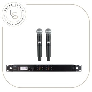 Shure ULXD4D récepteur sans fil double canal rack avec 2 micros main – location Urban Spirit Audiovisuel