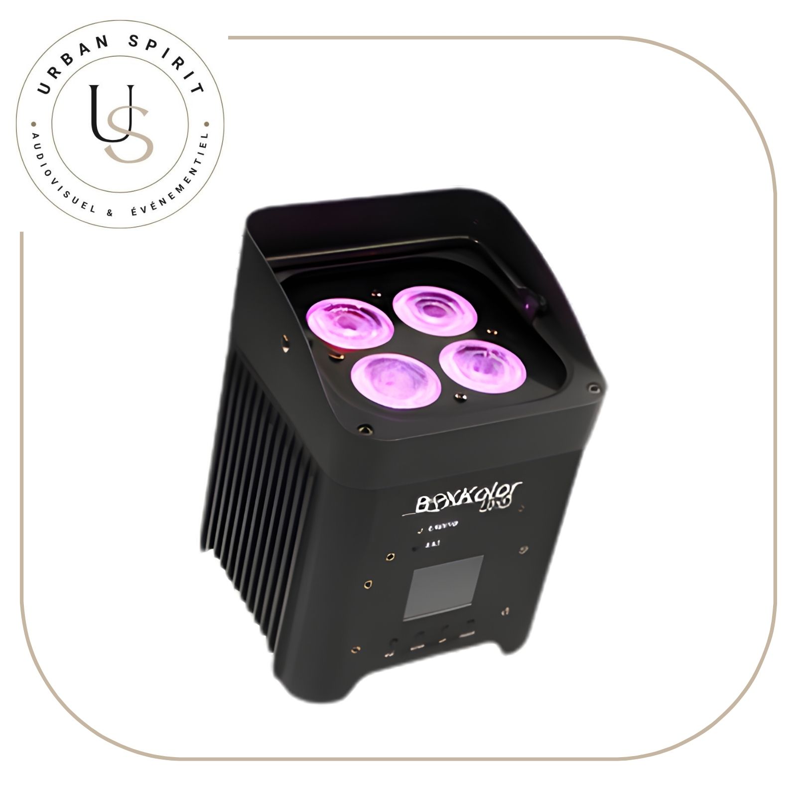 Starway BoxKolor projecteur LED sur batterie RGBAW – location éclairage Urban Spirit Audiovisuel