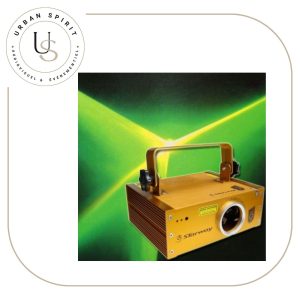 Starway LAB 40 laser vert 40mW boîtier doré – location jeux de lumières Urban Spirit Audiovisuel
