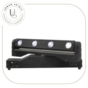 Starway RotoLite 410CW barre 4 têtes rotatives LED vue de profil – location projecteur automatique Urban Spirit Audiovisuel
