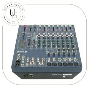 Yamaha MG124CX table de mixage analogique 12 canaux vue panneau arrière – location Urban Spirit Audiovisuel