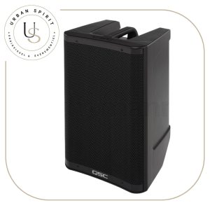 Enceinte autonome sur batterie QSC CB10 vue de face